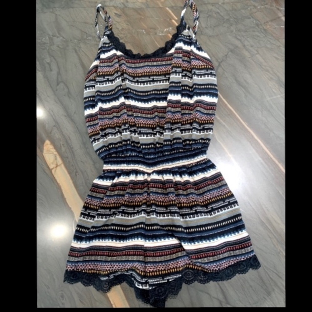 Forever 21 patterned romper